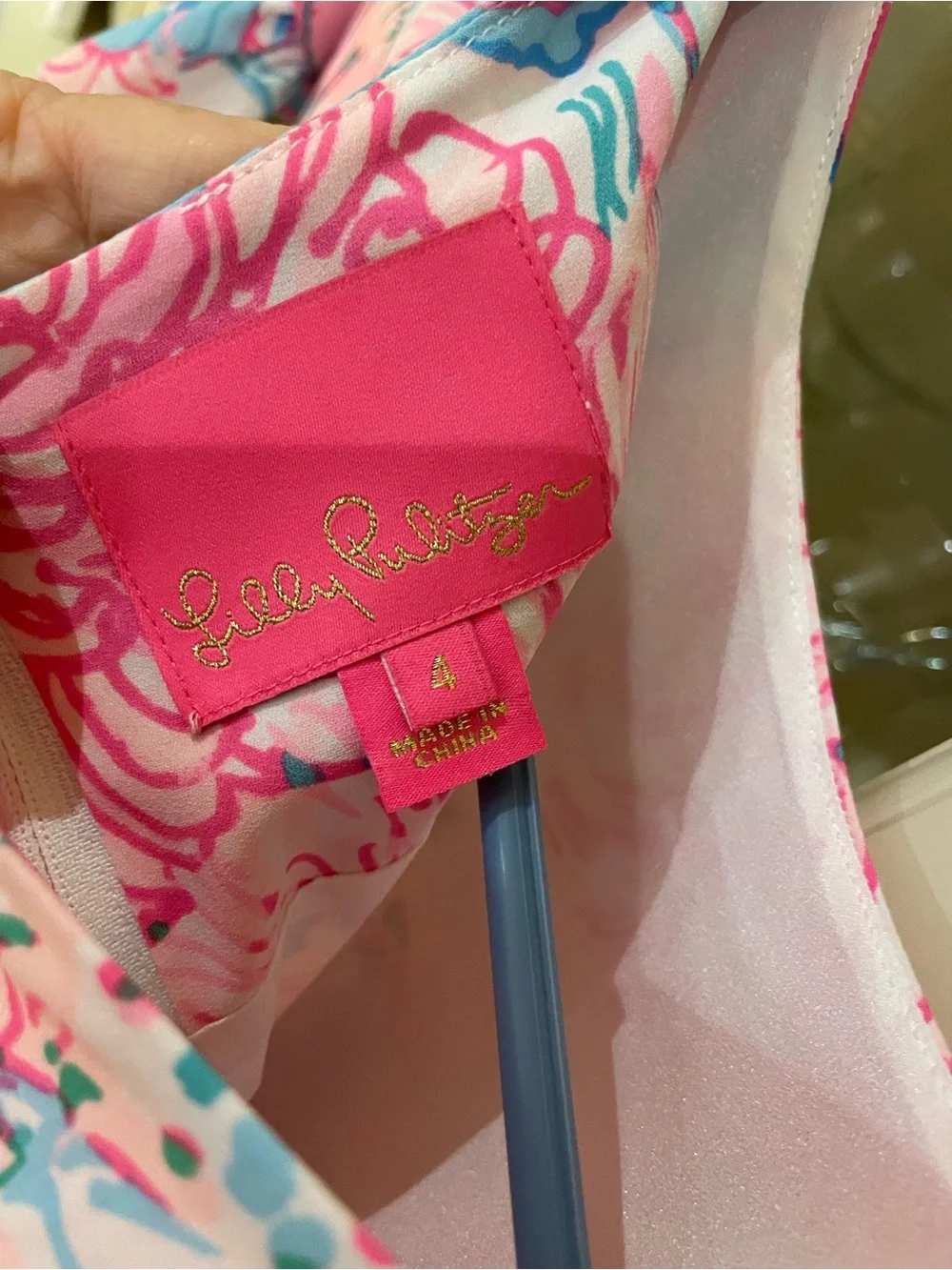 Lilly Pulitzer Pink Multicolor Floral Wrap Dress - Picture 3 of 3